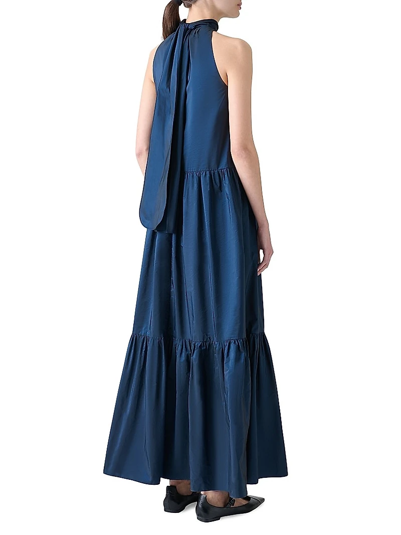 Boho Taffeta Maxi Dress