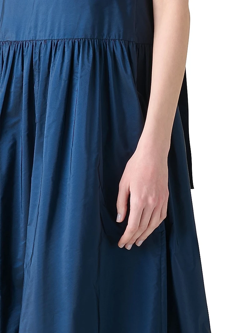 Boho Taffeta Maxi Dress