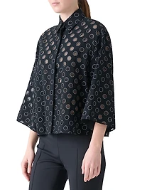 Polka Dot Organzino Blouse