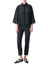 Polka Dot Organzino Blouse
