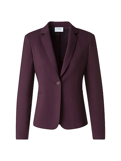 Single-Breasted Jersey Blazer