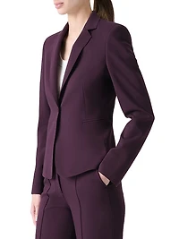 Single-Breasted Jersey Blazer