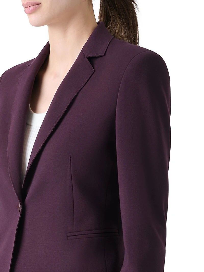 Single-Breasted Jersey Blazer
