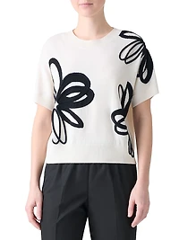 Daisy Blow Up Intarsia Virgin Wool Sweater