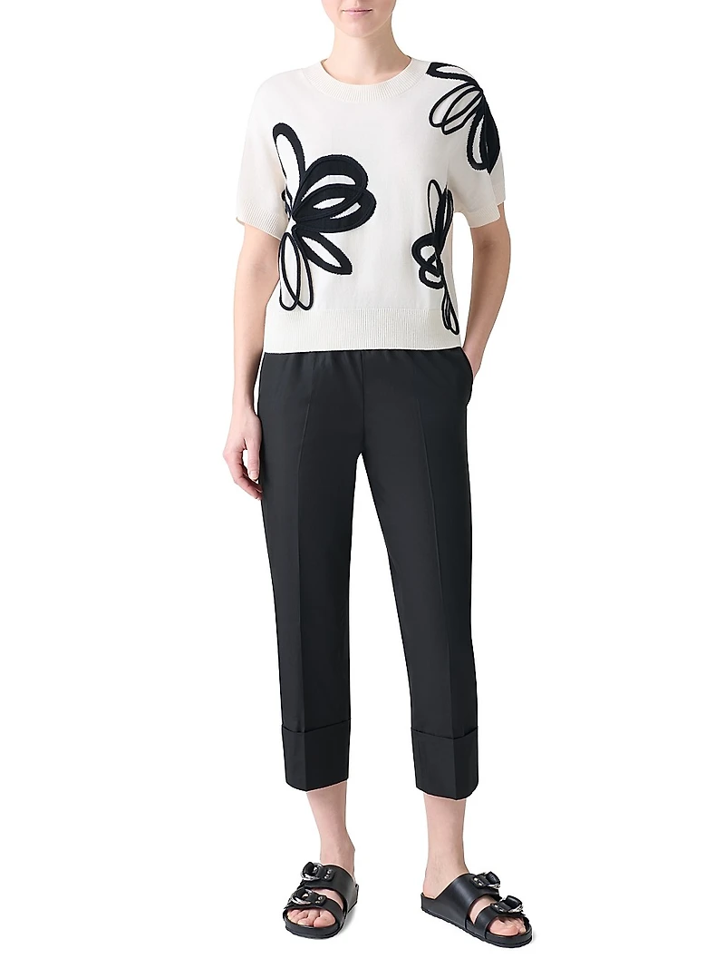 Daisy Blow Up Intarsia Virgin Wool Sweater