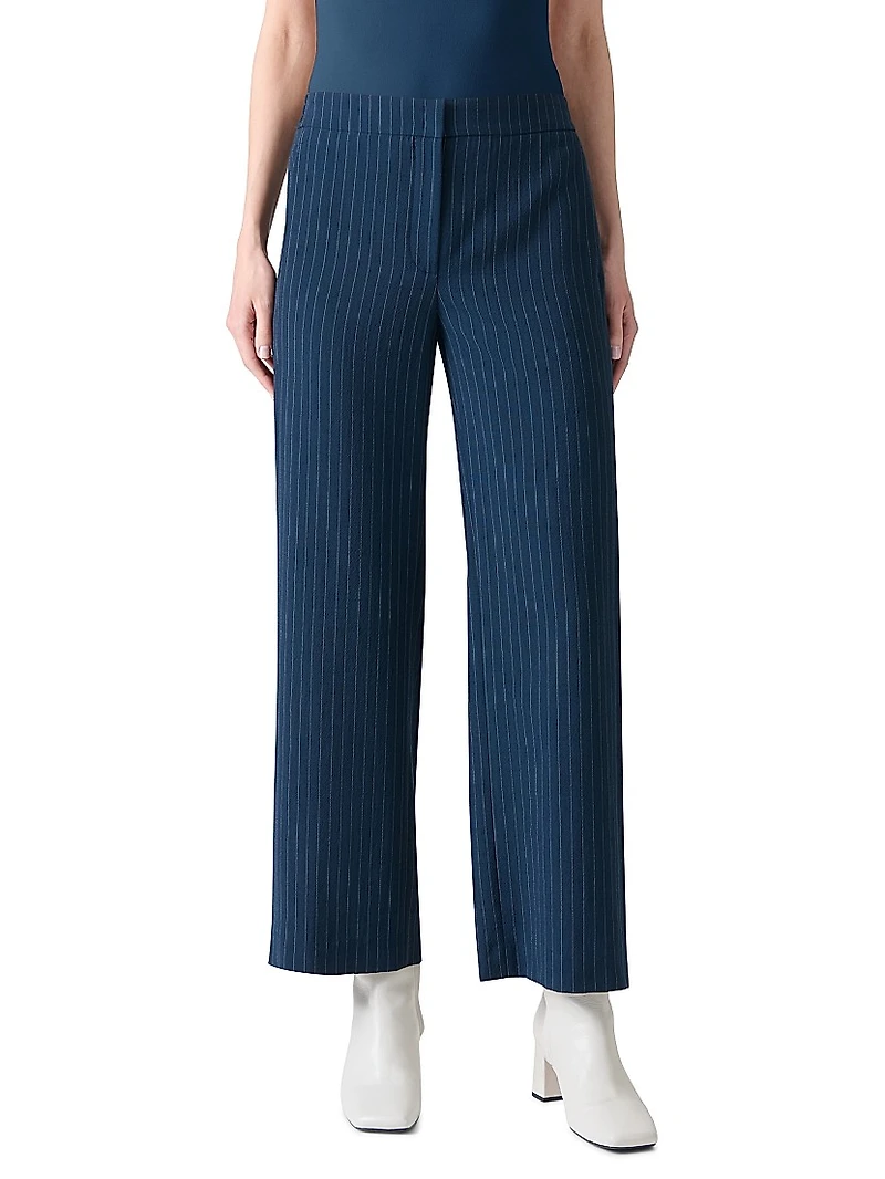 Marlon Pinstripe Virgin Wool-Blend Pants