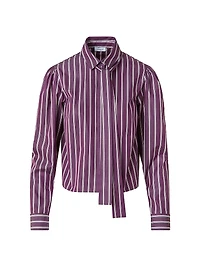 Striped Cotton Poplin Shirt