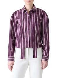 Striped Cotton Poplin Shirt