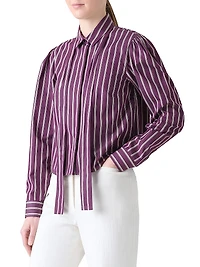Striped Cotton Poplin Shirt
