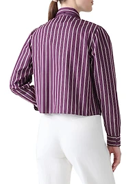 Striped Cotton Poplin Shirt