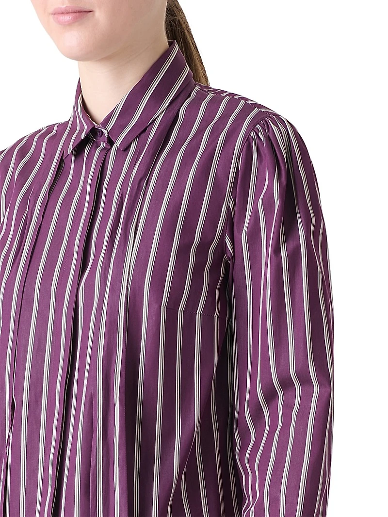 Striped Cotton Poplin Shirt