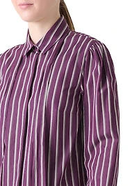 Striped Cotton Poplin Shirt