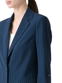 Striped Virgin Wool Blazer