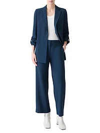 Striped Virgin Wool Blazer