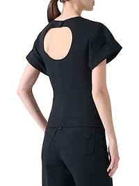 Jersey Cut-Out Back Top