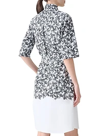 Floral Cotton Poplin Shirtdress