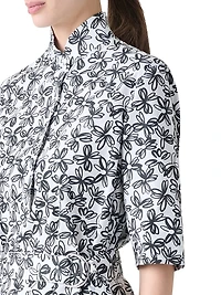 Floral Cotton Poplin Shirtdress
