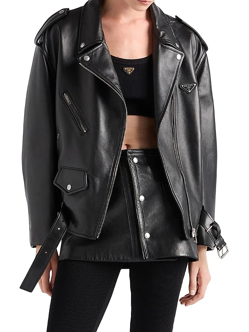 Nappa Leather Biker Jacket