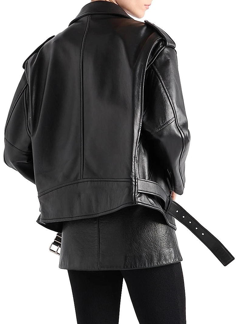 Nappa Leather Biker Jacket