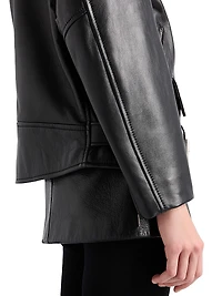 Nappa Leather Biker Jacket