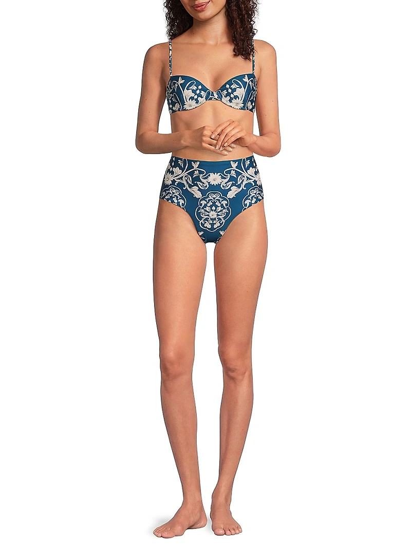 Magdalena Ribbons Bikini Top