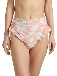 Jengibre Floral High-Rise Bikini Bottom