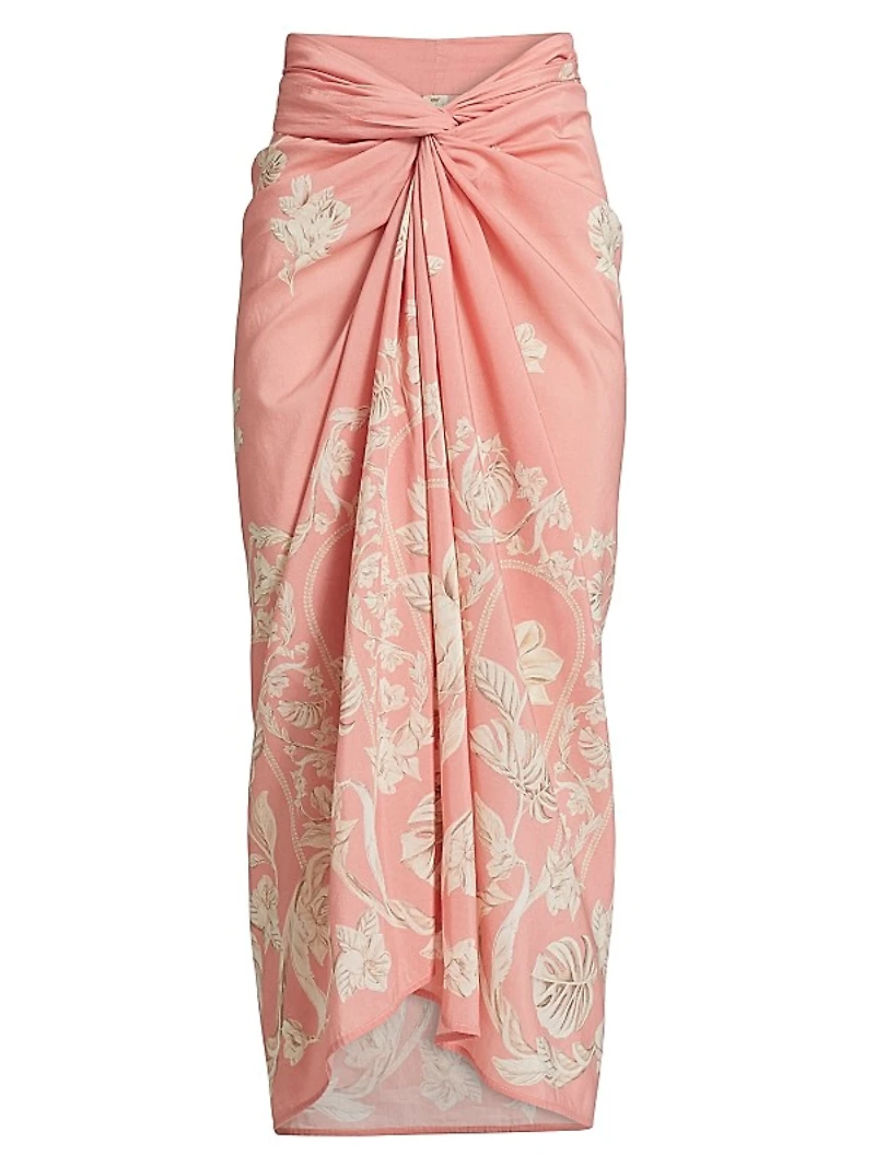 Lavanda Floral Tie Waist Sarong