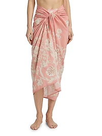 Lavanda Floral Tie Waist Sarong