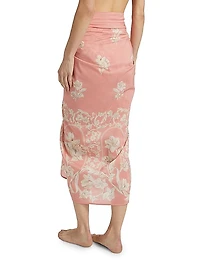 Lavanda Floral Tie Waist Sarong