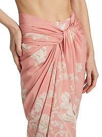 Lavanda Floral Tie Waist Sarong