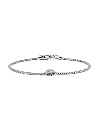 JH Essentials Sterling Silver & 0.15 TCW Diamond Bracelet