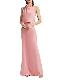 Reannon Draped Column Gown