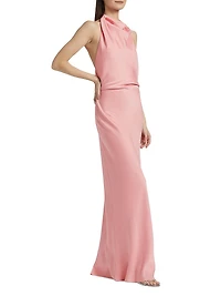 Reannon Draped Column Gown