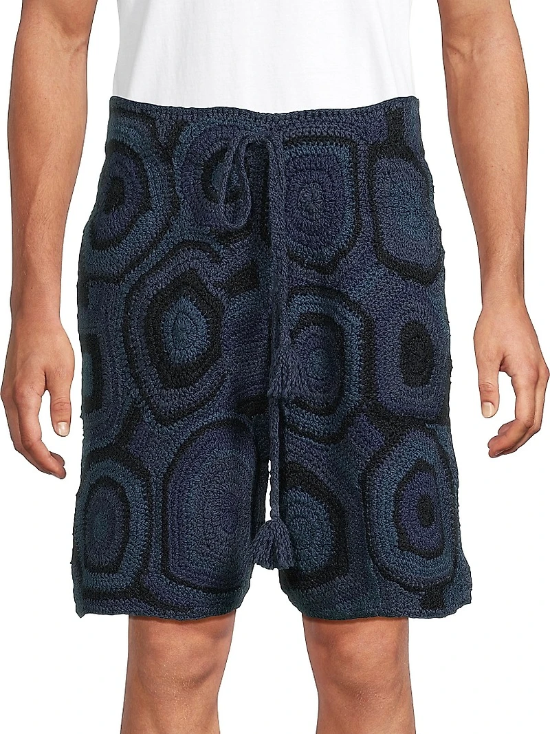 Strata Crochet Shorts