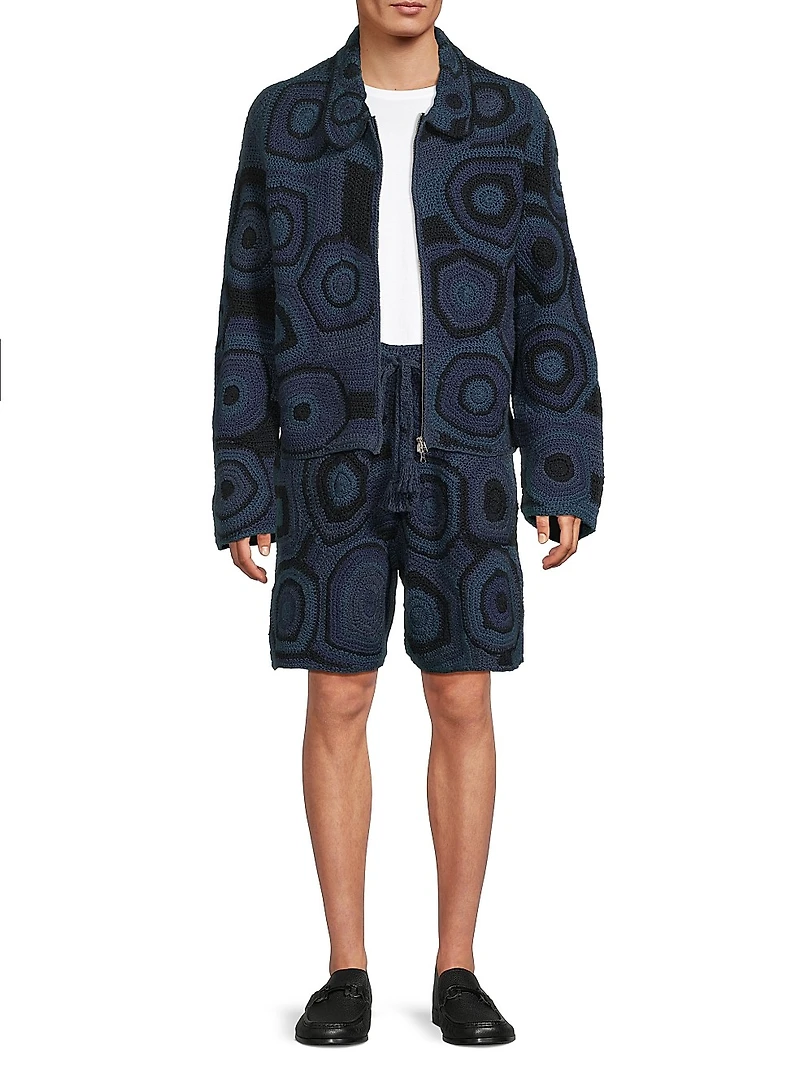 Strata Crochet Shorts