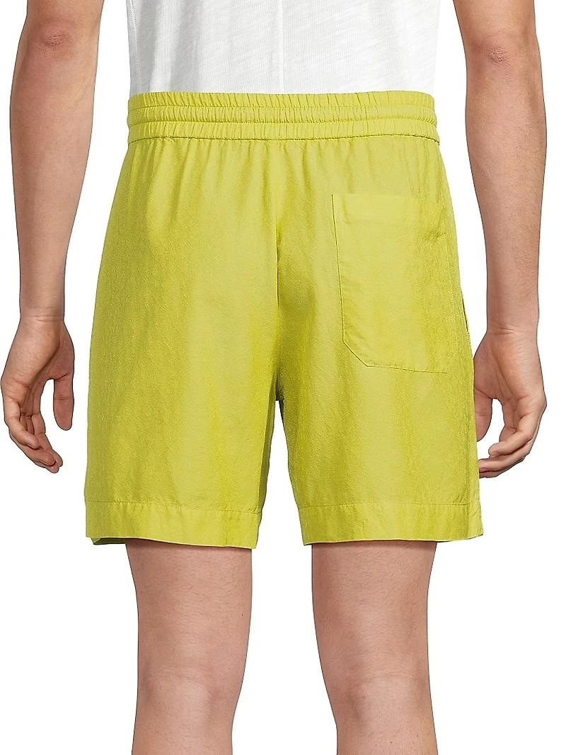 Jaquard Silk Drawstring Shorts