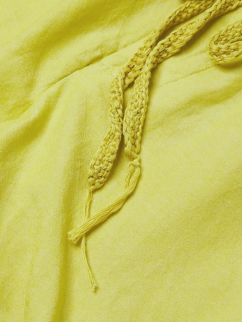 Jaquard Silk Drawstring Shorts