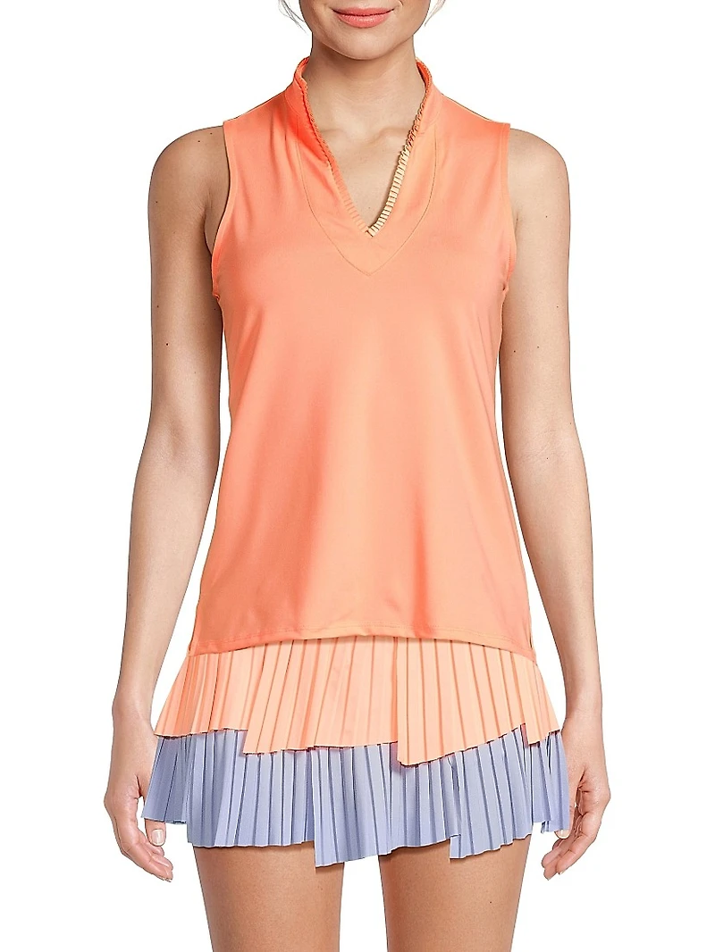 Pleated Semi-FitTank