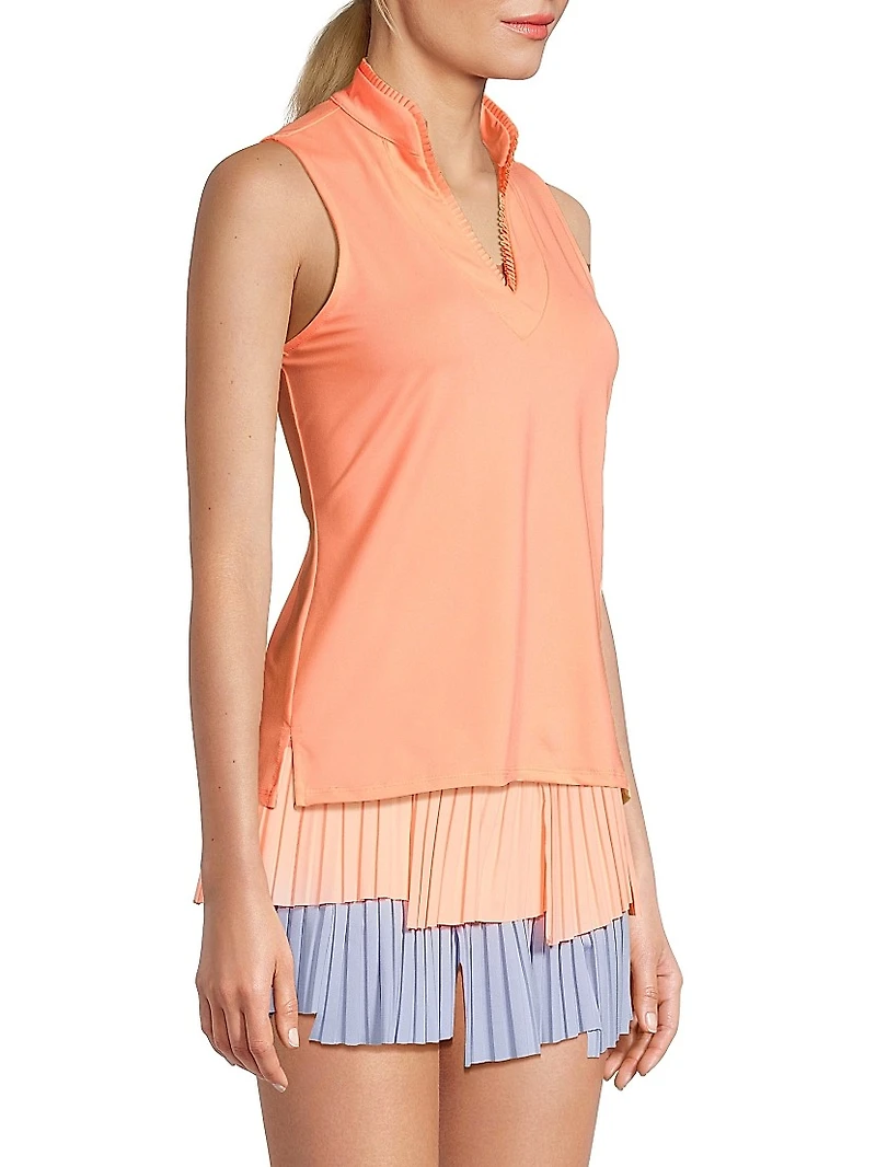 Pleated Semi-FitTank