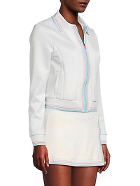 Retro Revival Striped Semi-Fit Jacket