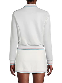 Retro Revival Striped Semi-Fit Jacket