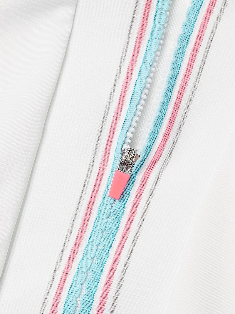 Retro Revival Striped Semi-Fit Jacket