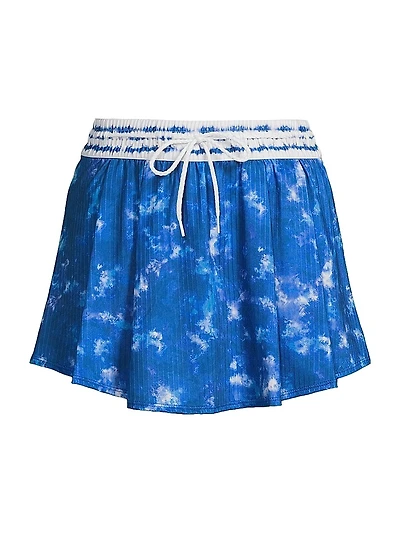 Shibori Stripe Skort