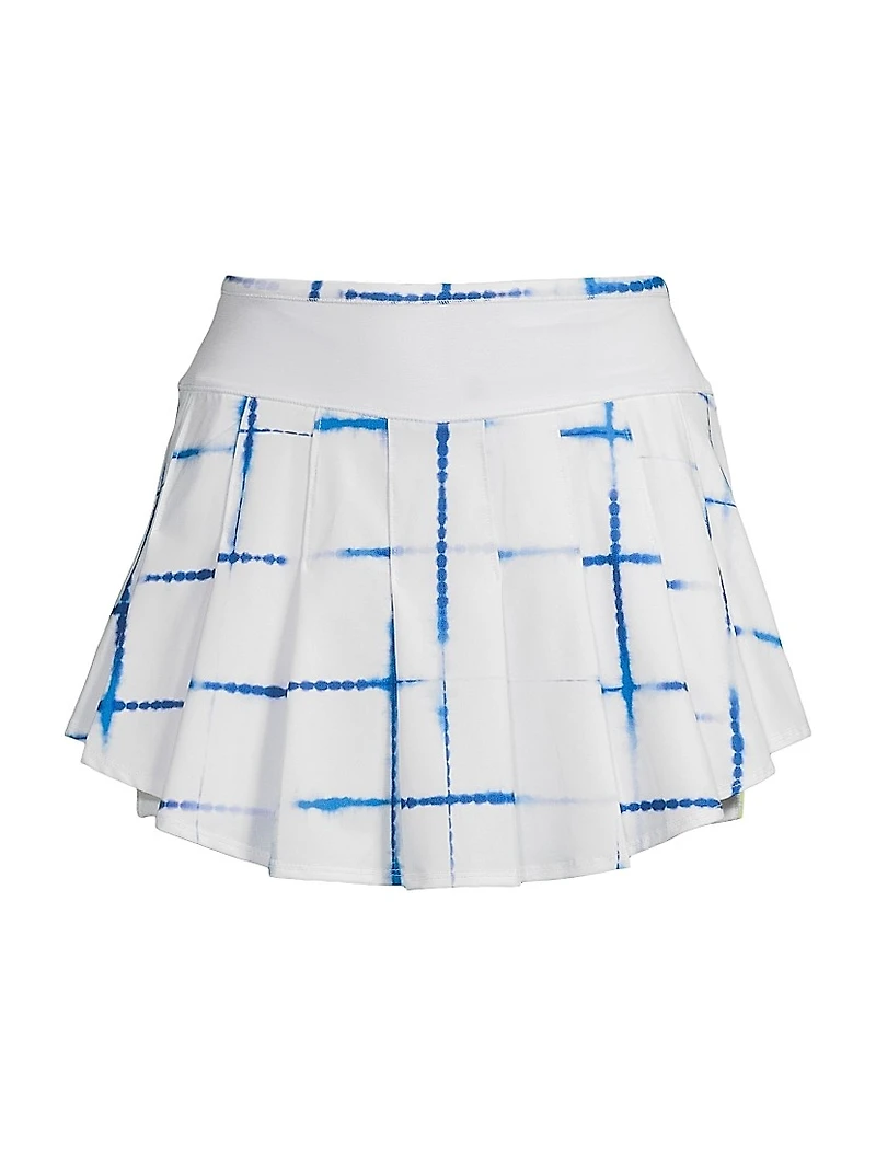 Shibori Plaid Skort