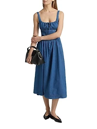 Balia Denim Fit & Flare Midi-Dress