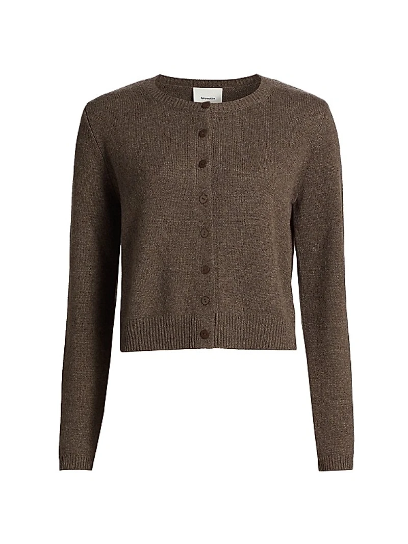 Clara Cashmere Crew Cardigan