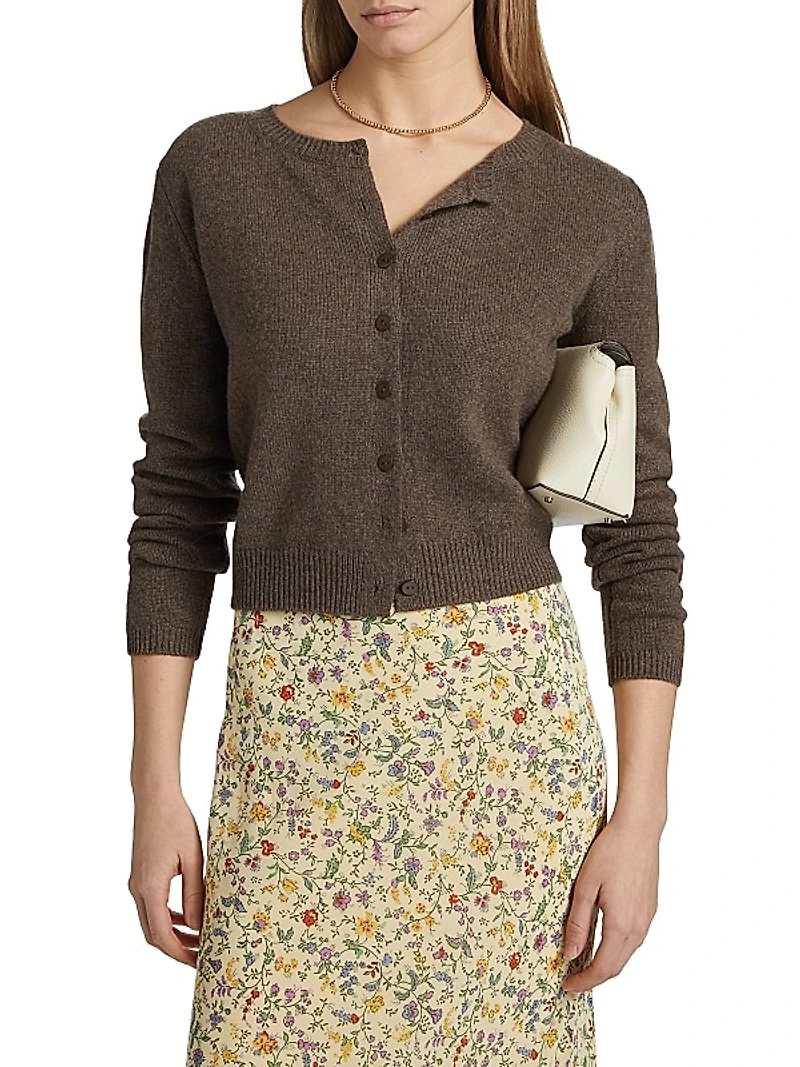 Clara Cashmere Crew Cardigan
