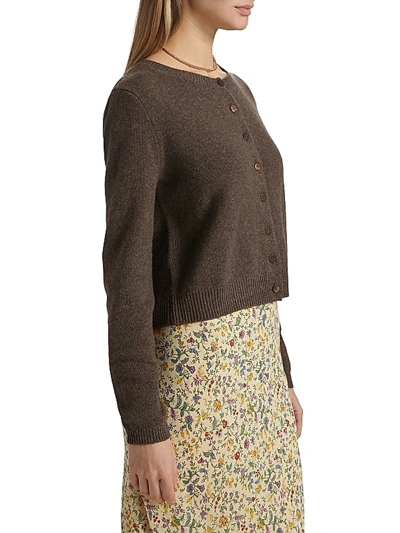 Clara Cashmere Crew Cardigan