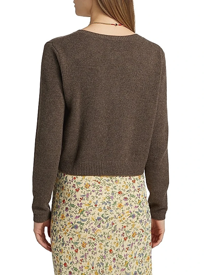 Clara Cashmere Crew Cardigan