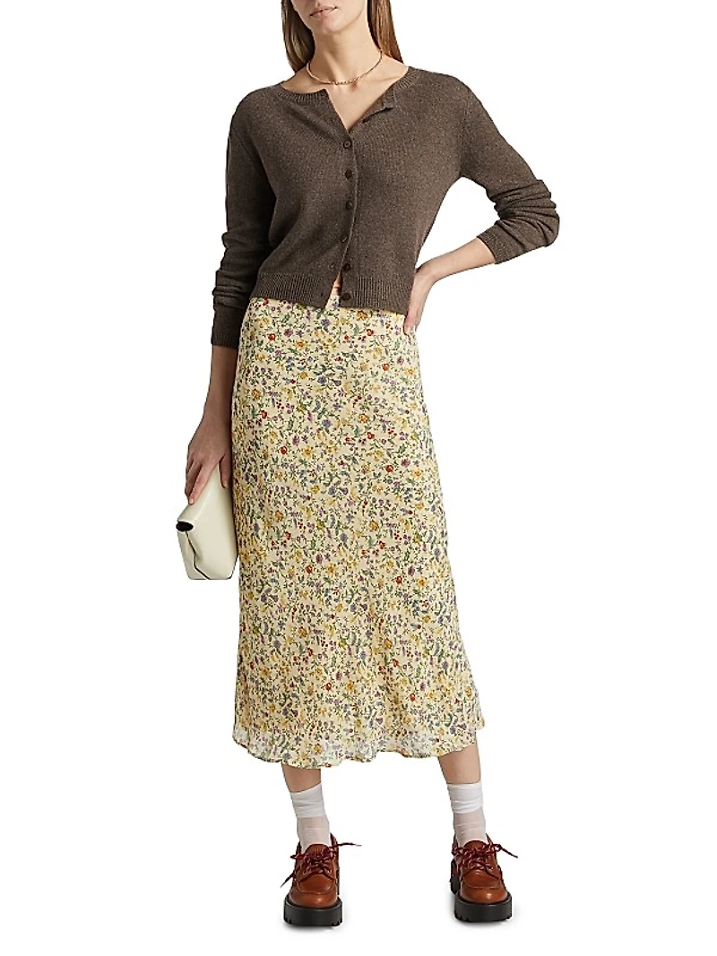 Clara Cashmere Crew Cardigan